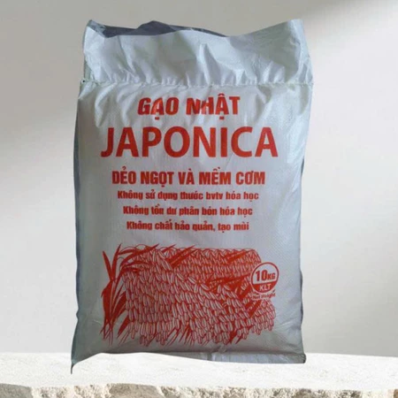 Bao 10kg gạo nhật hạt tròn -gạo làm sushi ,kimbap