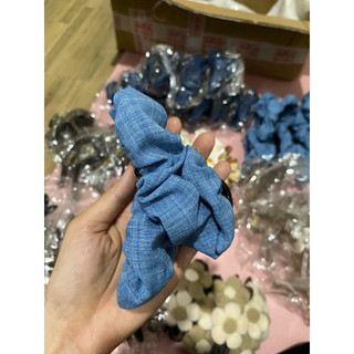 [Ảnh thật ở cuối] Kẹp tóc đuôi ngựa denim, kẹp tóc nữ dễ thương, Kẹp tóc denim đuôi ngựa cao dành cho nữ