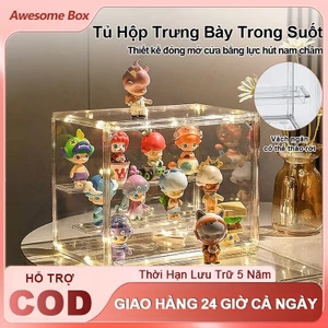 Tủ Hộp Trưng Bày Trong Suốt Đựng Đồ Chơi Nhiều Tầng Nhân vật mô hình Kệ Hộp Trưng Bày
