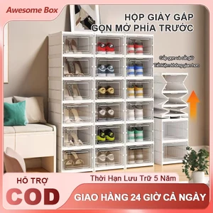 Hộp Đựng Giày Nhựa Cứng​ Chống Bụi​ Tủ Đựng Giày​ Tủ Đựng Giày Vừa Cho Các Size Giày