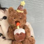 Gấu bông cầm bánh sinh nhật size 35cm - quà tặng sn dễ thương cho bé