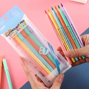 Bút nước nghệ thuật ngòi mềm 6 cây, bút tô màu viết chữ đẹp bullet journal văn phòng