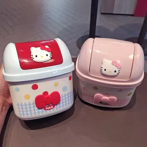 Thùng đựng rác mini để bàn đáng yêu tiết kiệm không gian