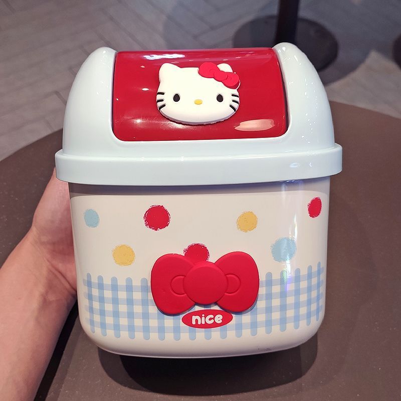Thùng đựng rác mini để bàn đáng yêu tiết kiệm không gian