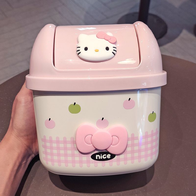 Thùng đựng rác mini để bàn đáng yêu tiết kiệm không gian