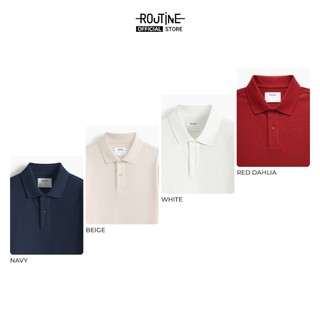Áo Polo Tay Ngắn Nam Trơn 100% Cotton Form Fitted - Routine 10F25POL009