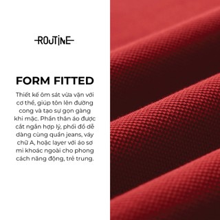 Áo Polo Tay Ngắn Nam Trơn 100% Cotton Form Fitted - Routine 10F25POL009