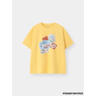 Áo Thun Không Cổ Bé Trai WooKids KTS26S015R | 2-9 Tuổi | 100% Cotton | Mềm Mại Thoáng Mát
