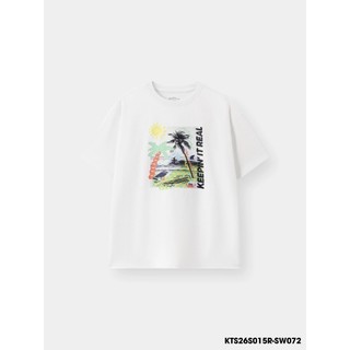 Áo Thun Không Cổ Bé Trai WooKids KTS26S015R | 2-9 Tuổi | 100% Cotton | Mềm Mại Thoáng Mát