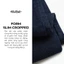 Quần Jeans Nam Trơn Xanh Navy Form Slim Cropped - Routine 10S25DPA105C