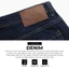 Quần Jeans Nam Trơn Xanh Navy Form Slim Cropped - Routine 10S25DPA105C