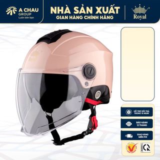 Mũ Bảo Hiểm Royal M778K 2 Lớp Kính Che Mặt - Nón 1/2 Nam Nữ Đi Xe Máy - Size M L XL - BH 12T NSX