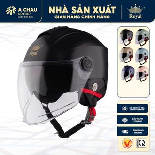 Mũ Bảo Hiểm Royal M778K 2 Lớp Kính Che Mặt - Nón 1/2 Nam Nữ Đi Xe Máy - Size M L XL - BH 12T NSX