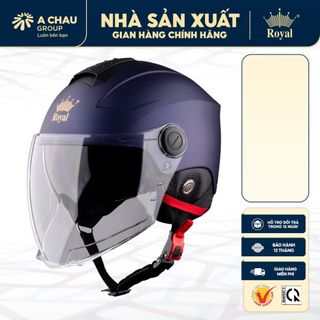 Mũ Bảo Hiểm Royal M778K 2 Lớp Kính Che Mặt - Nón 1/2 Nam Nữ Đi Xe Máy - Size M L XL - BH 12T NSX