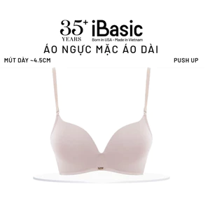 Áo ngực không gọng iBasic trơn mút dày 4 - 4,5cm phom cup T-Shirt BRAW091