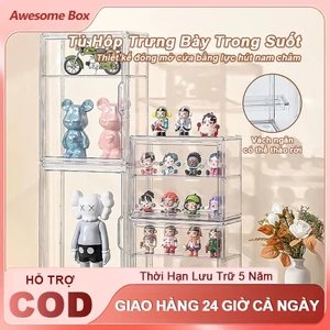 Tủ Hộp Trưng Bày Trong Suốt Hộp Đựng Giày Trưng Bày Túi Xách ​Kệ Hộp Trưng Bày Nắp Nam Châm