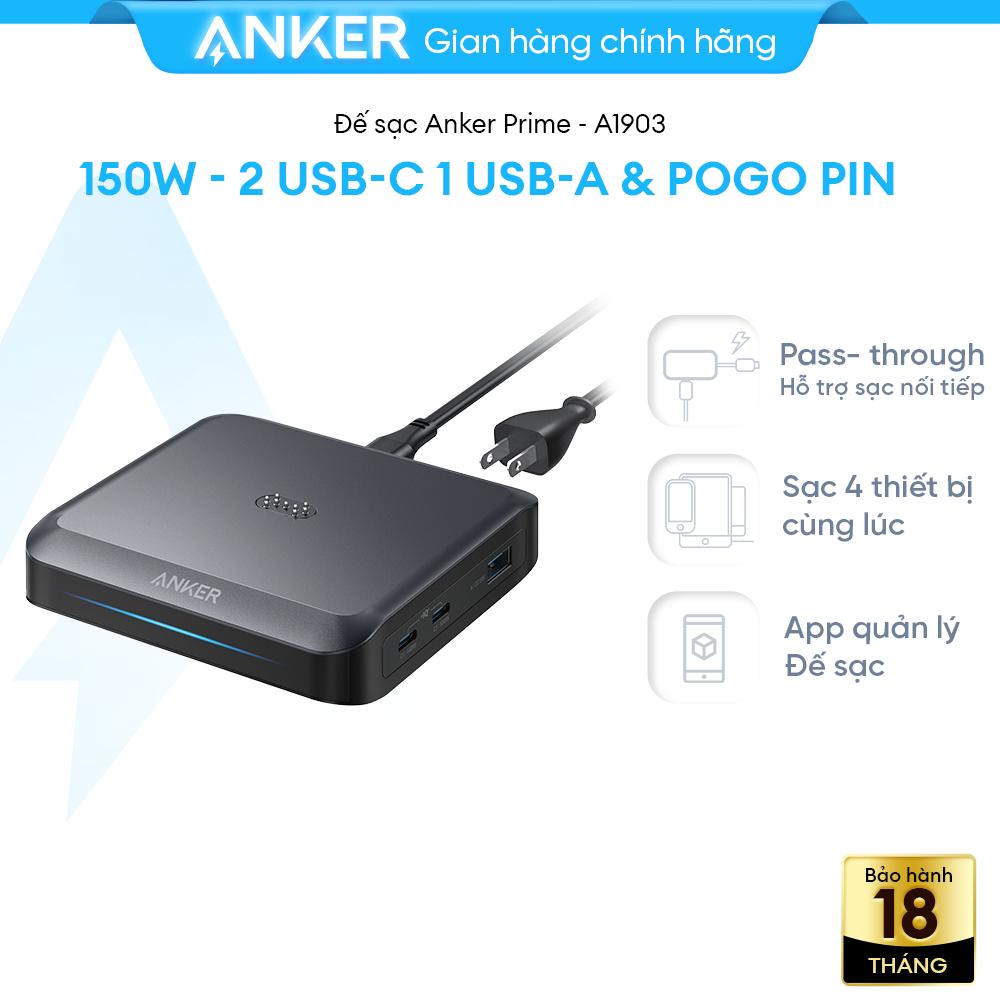 Đế sạc Anker Prime A1903