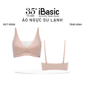 Áo ngực nữ su tàng hình bralette iBasic mút mỏng phối lưới không đường may không lộ viền BRAY112