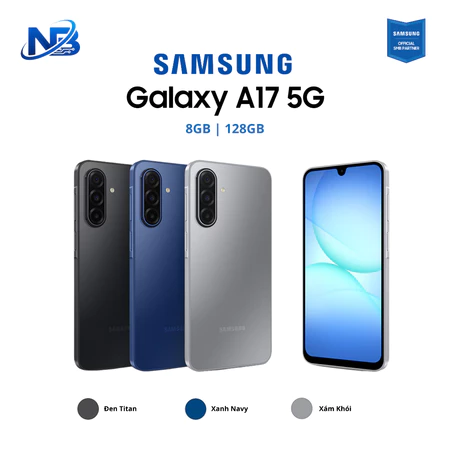 (Kích 20-25/7) Điện thoại Samsung Galaxy A17 5G 8/128GB (Nguyên Seal) - Hàng Chính Hãng Samsung Việt Nam