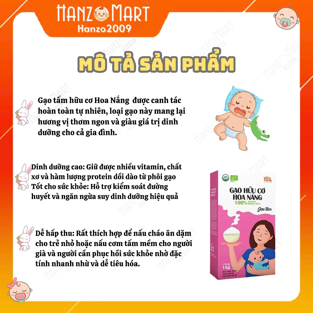 Gạo hữu cơ cho bé ăn dặm Anpaso / Hokkaido / Gạo ngũ cốc / hoa sữa / Japonica (túi 1kg)