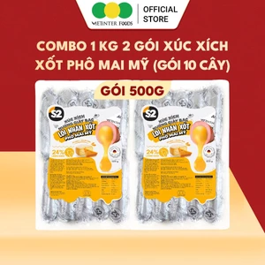 Xúc Xích Nướng Giấy Bạc S2 Vietinter Foods Lõi Nhân Xốt Phô Mai Mỹ