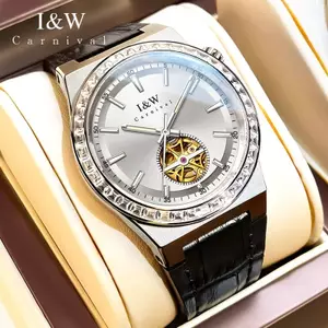 Đồng Hồ Nam Chính Hãng I&W Carnival 761G-D1 Full Box Chống Nước Kính Sapphire (Máy Cơ Tự Động)