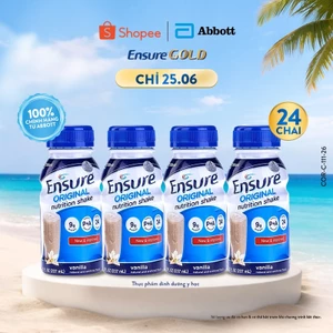 Thùng 24 chai Sữa nước Ensure Abbott 237ml/chai (bao bì thay đổi theo từng đợt nhập)