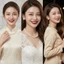 N585 choker dây chuyền 3 sợi hạt ngọc hạt trai sang trọng cho nữ