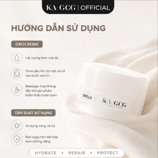 SNELO Kem Dưỡng Phục Hồi Da Ngày & Đêm 50ml | Cấp Ẩm, Ceramide, Snail, Niacinamide | KA GCG