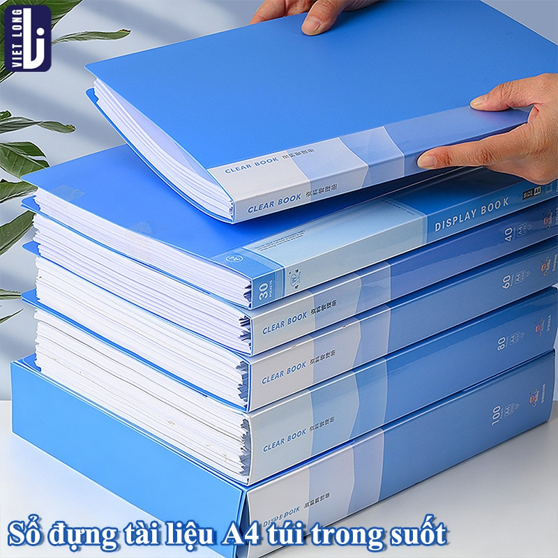 File Đựng Tài Liệu A4 Chất Liệu PP Cao Cấp Lưu Trữ Tiện Dụng, Nhiều Ngăn Dung Tích Lớn Cho Học Sinh Văn Phòng