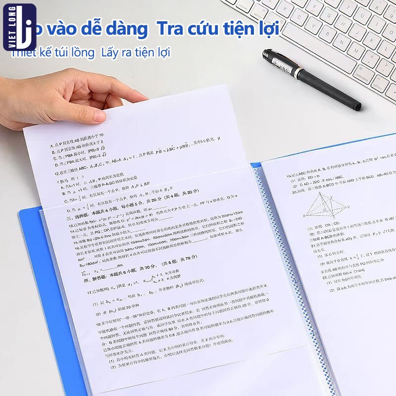 File Đựng Tài Liệu A4 Chất Liệu PP Cao Cấp Lưu Trữ Tiện Dụng, Nhiều Ngăn Dung Tích Lớn Cho Học Sinh Văn Phòng