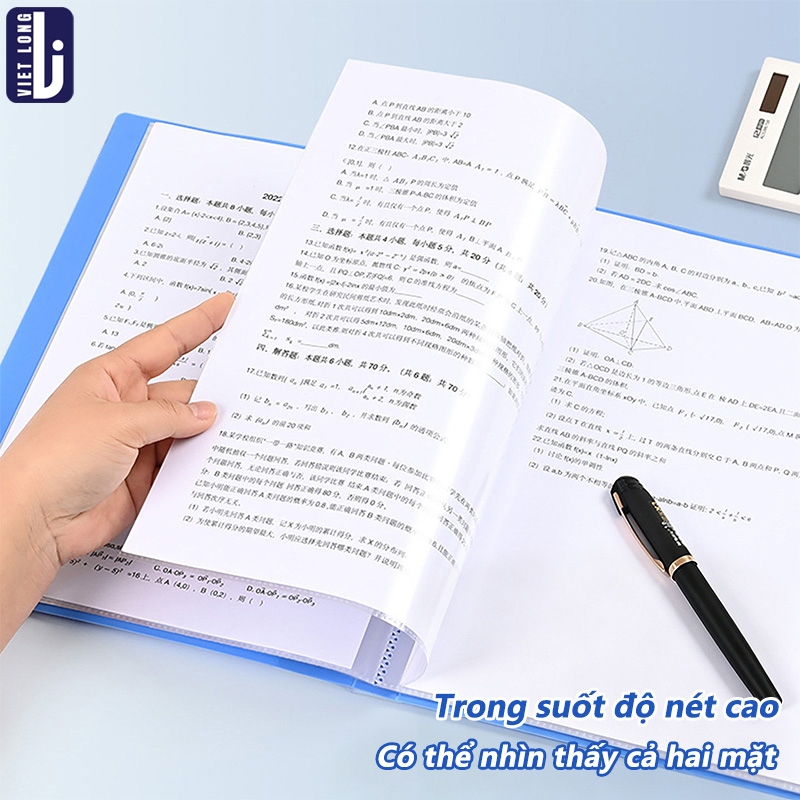 File Đựng Tài Liệu A4 Chất Liệu PP Cao Cấp Lưu Trữ Tiện Dụng, Nhiều Ngăn Dung Tích Lớn Cho Học Sinh Văn Phòng
