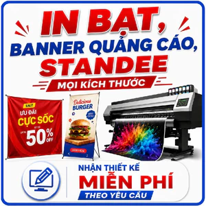 In bạt, in biển quảng cáo. in banner, standee mọi kích cỡ thiết kế miễn phí.