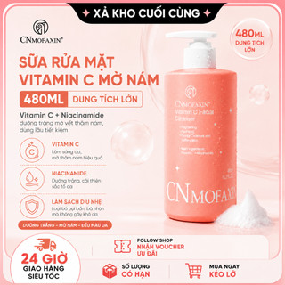 【Xả kho】Sữa rửa mặt Vitamin C CNMOFAXIN 480ml, mờ thâm nám, trắng da【26.12】