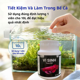 Viên Vi Sinh Làm Trong Nước, Khử Clo,Cân Bằng PH, Diệt Khuẩn