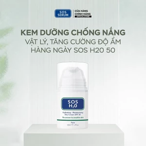 Kem dưỡng Chống nắng Vật lý,tăng cường độ ẩm hàng ngày SOS H20 SPF30 Anh [SOS SERUM]