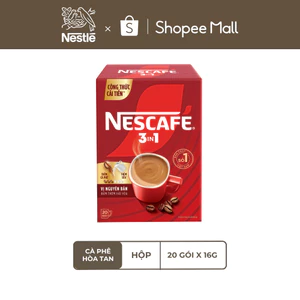 Hộp Cà phê Hòa tan NESCAFÉ VỊ NGUYÊN BẢN 20 gói - Đậm thơm hài hòa