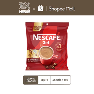 Túi Cà phê Hòa tan NESCAFÉ VỊ NGUYÊN BẢN 46 gói - Đậm thơm hài hòa