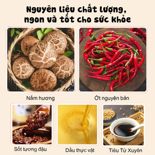 Combo 5 hộp sốt nấm sate chay Good Luck 80g - Tặng kèm dưa cải chua gói 80g