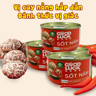 Combo 5 hộp sốt nấm sate chay Good Luck 80g - Tặng kèm dưa cải chua gói 80g
