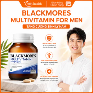 Viên uống Blackmores Multivitamin For Men cung cấp vitamin, khoáng chất (50 viên)
