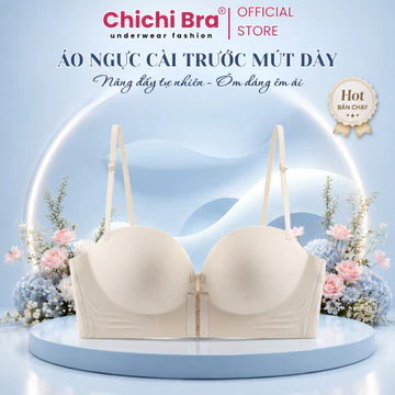 Áo Lót Áo Ngực Bra Nữ Bra Chất Su Áo Không Dây Cài Trước Nâng Ngực Tạo Khe Mút Dày 5CM Che Mỡ 946