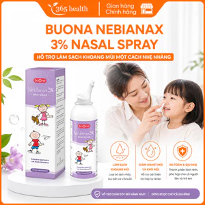 Bình Xịt Mũi Dung Dịch Ưu Trương Buona Nebianax 3% Spray Nasale Lọ 100ml Cho Bé Sổ Mũi, Nghẹt Mũi