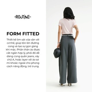 Áo Thun Nữ Tay Ngắn Cổ Tròn Form Fitted - Routine 10S25TSSW002