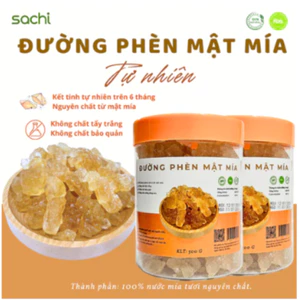 Đường phèn Mật mía Sạch Sachi kết tinh tự nhiên từ 100% Mật mía nguyên chất, nấu ăn, chưng yến NGON