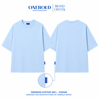 Áo Thun Trơn OVERSIZE Brand ONEBOLD Chất Vải Cotton 270gsm, Áo Phông Form Rộng Nam Nữ Dễ Phối - OB03