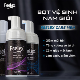 [Hàng VIP] Bọt vệ sinh nam giới Feelex Care Men làm sạch sâu, khử mùi ngăn ngừa nấm ngứa hương nước hoa 100ml