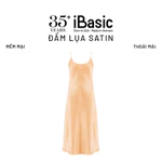 Váy ngủ lụa satin iBasic hai dây phom suông dài SW073 — ảnh 1