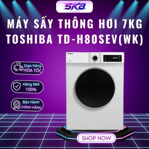 Máy sấy thông hơi 7kg Toshiba TD-H80SEV(WK) - màu trắng - Bảo hành chính hãng 24 tháng