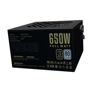 Nguồn Máy Tính OCPC ENERGIA WH650 WHITE 650W 80 PLUS White | APFC | Quạt 120mm Hydraulic | BH Chính Hãng 36 Tháng